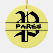 Naam Letter ornament aanpassen (Voorkant)