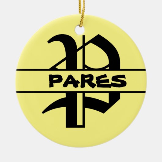 Naam Letter ornament aanpassen (Voorkant)