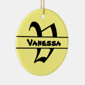 Naam Letter ornament aanpassen (Rechts)