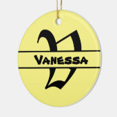 Naam Letter ornament aanpassen (Links)