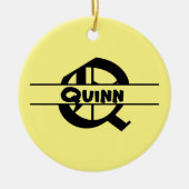 Naam Letter ornament aanpassen (Voorkant)