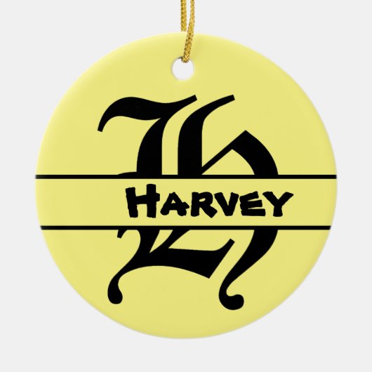 Naam Letter ornament aanpassen (Voorkant)