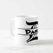 Naam Letter ornament aanpassen Koffiemok (Voorkant links)