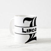 Naam Letter ornament aanpassen Koffiemok (Voorkant links)