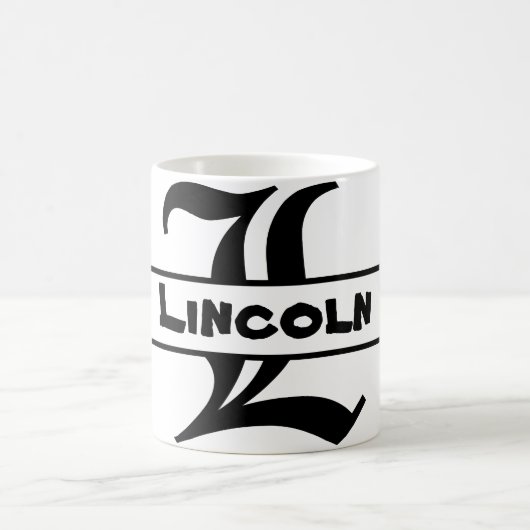 Naam Letter ornament aanpassen Koffiemok (Center)