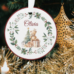 Naam Leuke Teddy Kerstboom Acryl Ornament<br><div class="desc">Personaliseer deze Bourgondische Schattigee Teddy kerstboomdecoratie door de naam van een geliefde toe te voegen. Een geweldige manier om een speciale herinnering te vieren met een betekenisvolle aandenken. Ideaal voor kinderen,  familie en vrienden.</div>