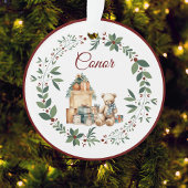 Naam Leuke Teddy Kerstboom Acryl Ornament