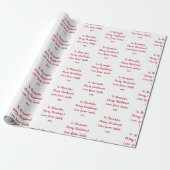 Naam Liefde uit Kerstmis met Kerstmis Cadeaupapier (Uitgerold)