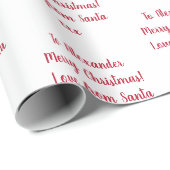 Naam Liefde uit Kerstmis met Kerstmis Cadeaupapier (Rol Hoek)