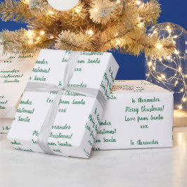 Naam Liefde uit Kerstmis met kerstmis en kerstmis Cadeaupapier
