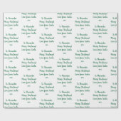 Naam Liefde uit Kerstmis met kerstmis en kerstmis Cadeaupapier (Vlak)