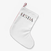 Naam Linda Kleine Kerstsok (Voorkant (Hangend))
