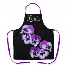  naam Linda  paarse pansy floral