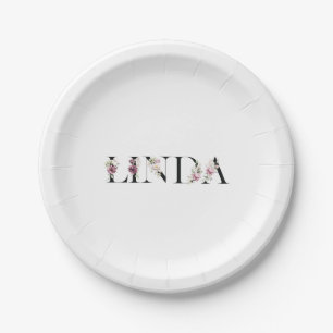Naam Linda Papieren Bordje