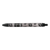 Naam lipstick kisses Silver Glitter Zwarte Inkt Pen (Voorkant)