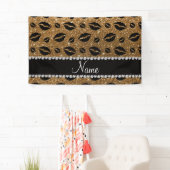 Naam lipstickisses gold glitter spandoek (Insitu)