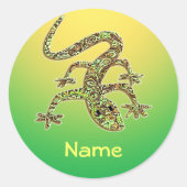 Naam Lizard Gecko Salamander Stickers (Voorkant)