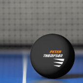 naam logo op zwarte tafel tennis ping pong ball (Net)