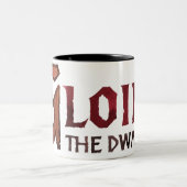 Naam logo tweekleurige koffiemok (Center)