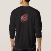 Naam & Logo Upload Sjabloon/Voor & Terug/Zwart Trui (Achterkant)