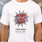 Naam, Logo, Zakelijke upload Sjabloon - Wit T-shirt