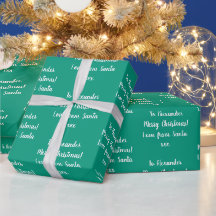 Naam Love of Santa Emerald Green Kerstmis