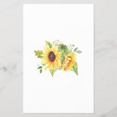 Naam: Love Song Sunflower Shower-speelkaart Flyer (Achterkant)