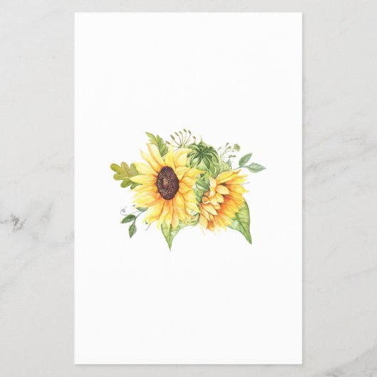 Naam: Love Song Sunflower Shower-speelkaart Flyer (Achterkant)