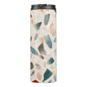 Naam, LRG-Glasspaanders Mozaïek Terrazzo Patroon 1 Thermosbeker (Achterkant)