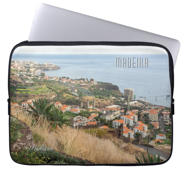 Naam Madeira Portugal Laptop Sleeve (Voorkant)