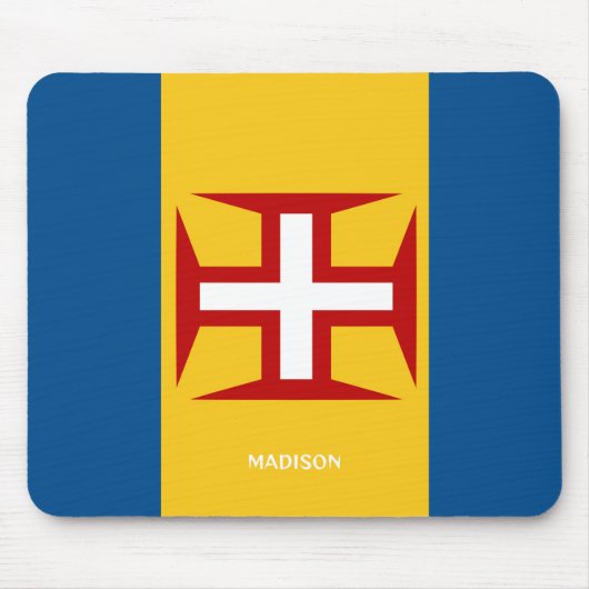 Naam Madeira Vlag Muismat (Voorkant)