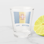 Naam Madeira Vlag Shot Glas (Achterkant)