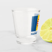 Naam Madeira Vlag Shot Glas (Links)