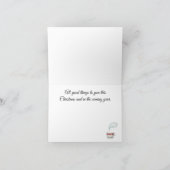 Naam, Magische Rode Thee Waterkoker Winter House Feestdagen Kaart (Binnen)