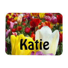 Naam magneten Tulp Bloem op maat Uw Naam