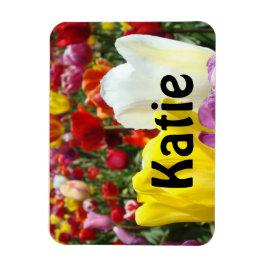 Naam magneten Tulp Bloem op maat Uw Naam