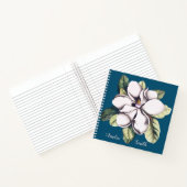 Naam magnolia Flower Monogram Notitieboek (Binnen)