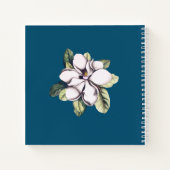 Naam magnolia Flower Monogram Notitieboek (Achterkant)
