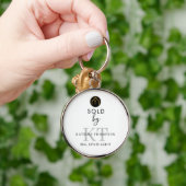 Naam makelaar makelaar Verkocht door Sleutelhanger (Hand)