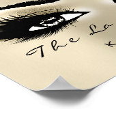 Naam Makeup Beauty Studio Lashes Salon Ivory Poster (Hoek)