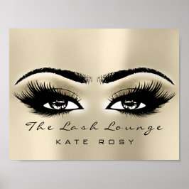Naam Makeup Beauty Studio Lashes Salon Ivory Poster