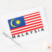 naam maleisië - vlaggenland rechthoekige sticker (Envelop)