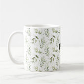 Naam, Mannelijke Waterverf Greenery 11 oz. Classic Koffiemok (Links)