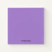  naam Margaret floral paarse iris Notitieboek (Achterkant)