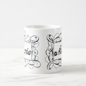 Naam Maria in het zwart in stijlvol lijst Koffiemok (Center)