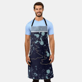 Naam marine goudboom witte sneeuwkajuit meer huis schort (Gedragen)