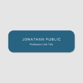 Naam markeert Eenvoudige, moderne, elegante Sjablo Naamplaatje (Voorkant)