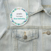 Naam Markering Florist Aangepaste tekst Ronde badg Naamplaatje (In situ)