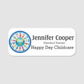 Naam Markering Kinder Logo Aangepaste tekstreeks v Naamplaatje (Voorkant)