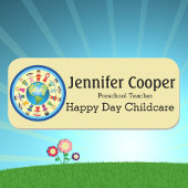 Naam Markering Kinder Logo Aangepaste tekstreeks v Naamplaatje